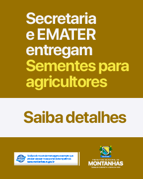 SECRETARIA DE AGRICULTURA E EMATER, ENTREGAM SEMENTES PARA OS AGRICULTORES DO MUNICÍPIO DE MONTANHAS