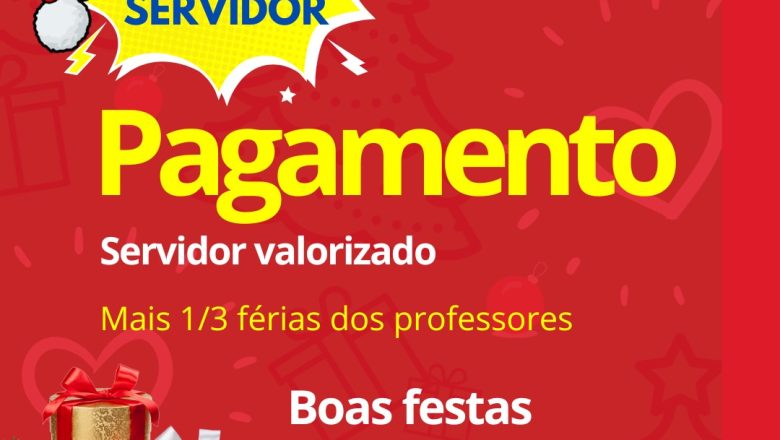 PAGAMENTO DO MÊS DE DEZEMBRO REALIZADO NESTA TERÇA-FEIRA (23)