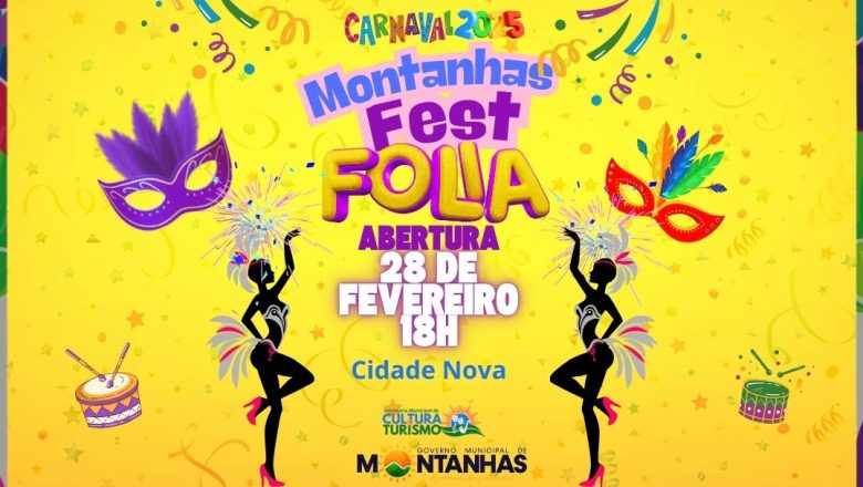 CARNAVAL 2025 EM MONTANHAS PROMETE MUITA ANIMAÇÃO E ALEGRIA