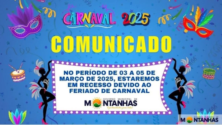 COMUNICADO DE CARNAVAL